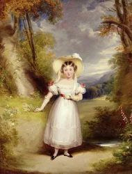 Prinses Victoria (later Koningin Victoria) negen jaar oud, 1828